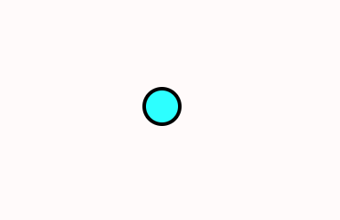 Small, light blue circle.